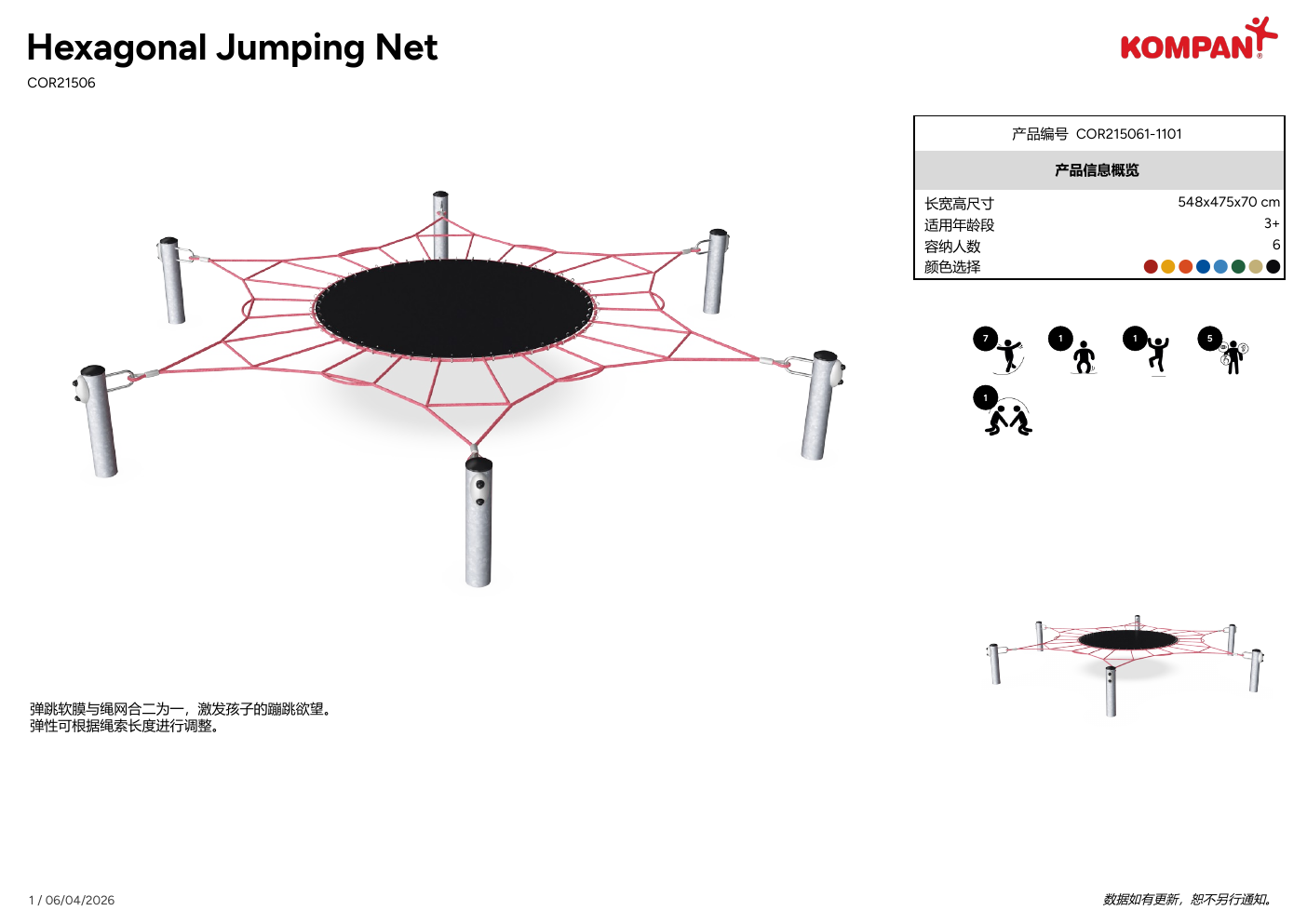 Hexagonal Jumping Net 设备资料图